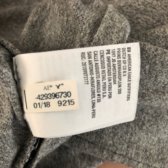 American Eagle men’s/unisex heather gray T-shirt size small - Picture 6 of 6